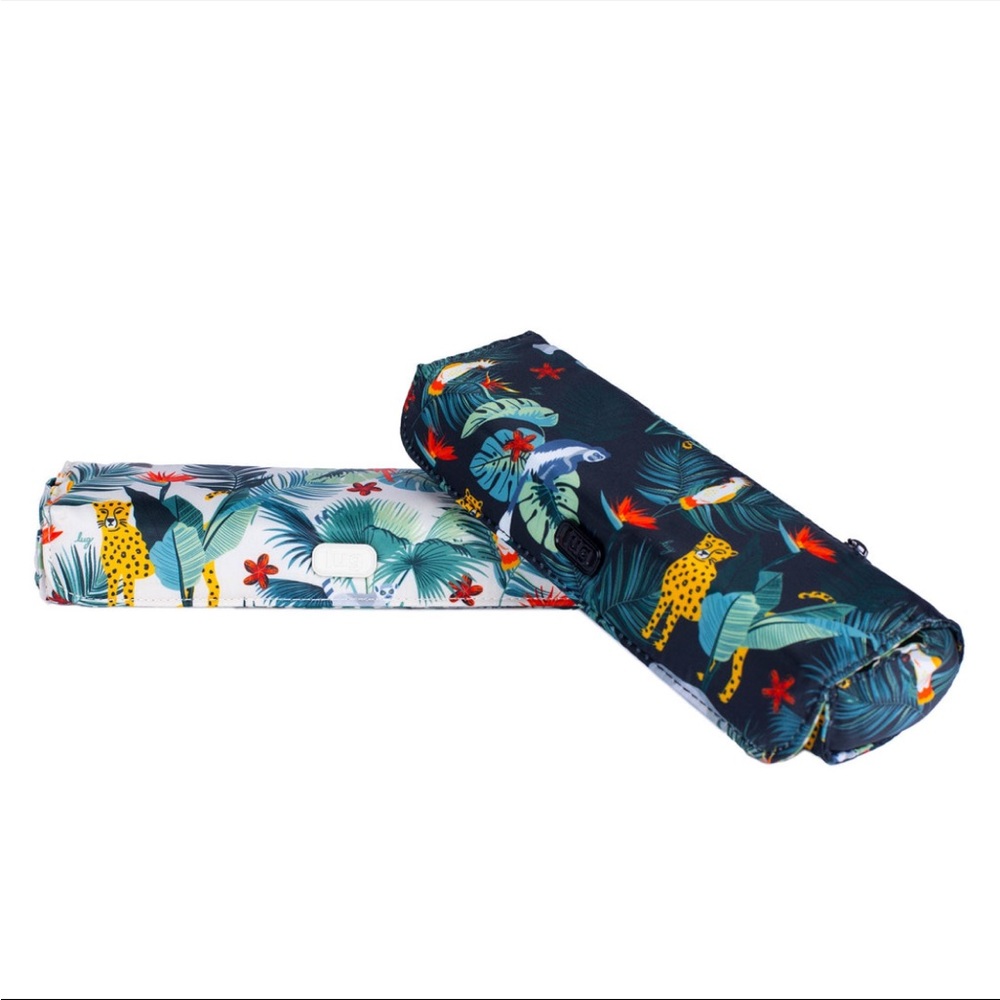 NWT Lug 2-Pack Choo Choo Pill Organizers in Wildlife Black & Wildlife Cream 💊 - Picture 4 of 9